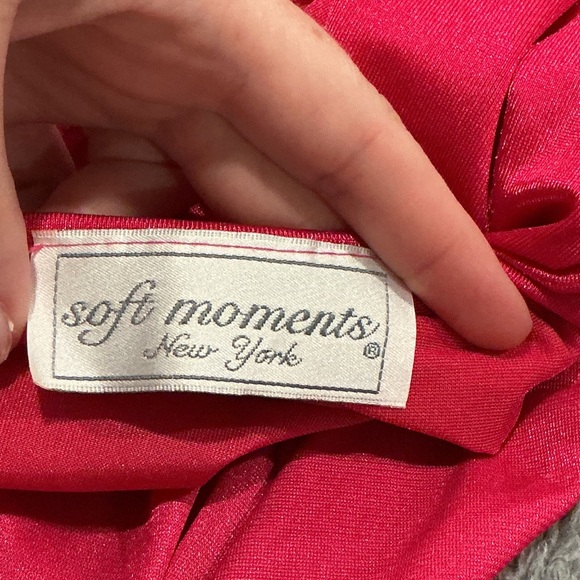 Soft Moments New York Pink Red Vintage Lace Nightgown Lingerie Size Small? - Picture 2 of 11